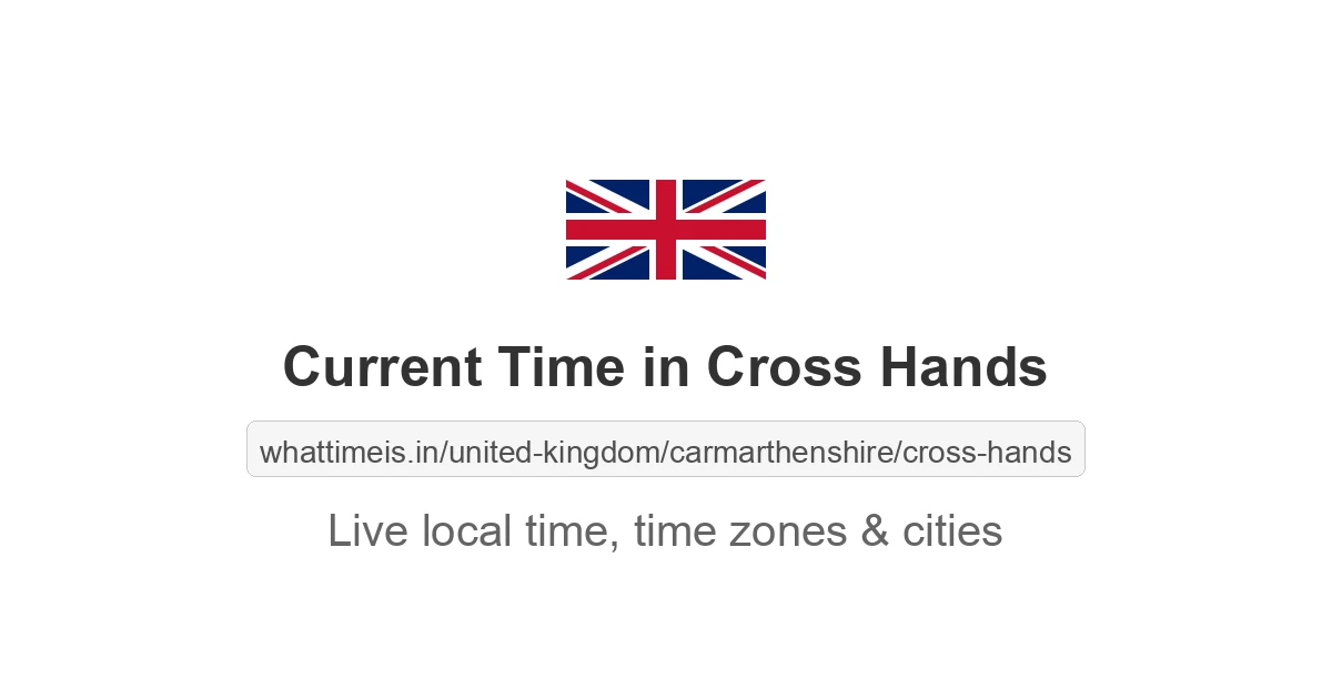 Current Time in Cross Hands