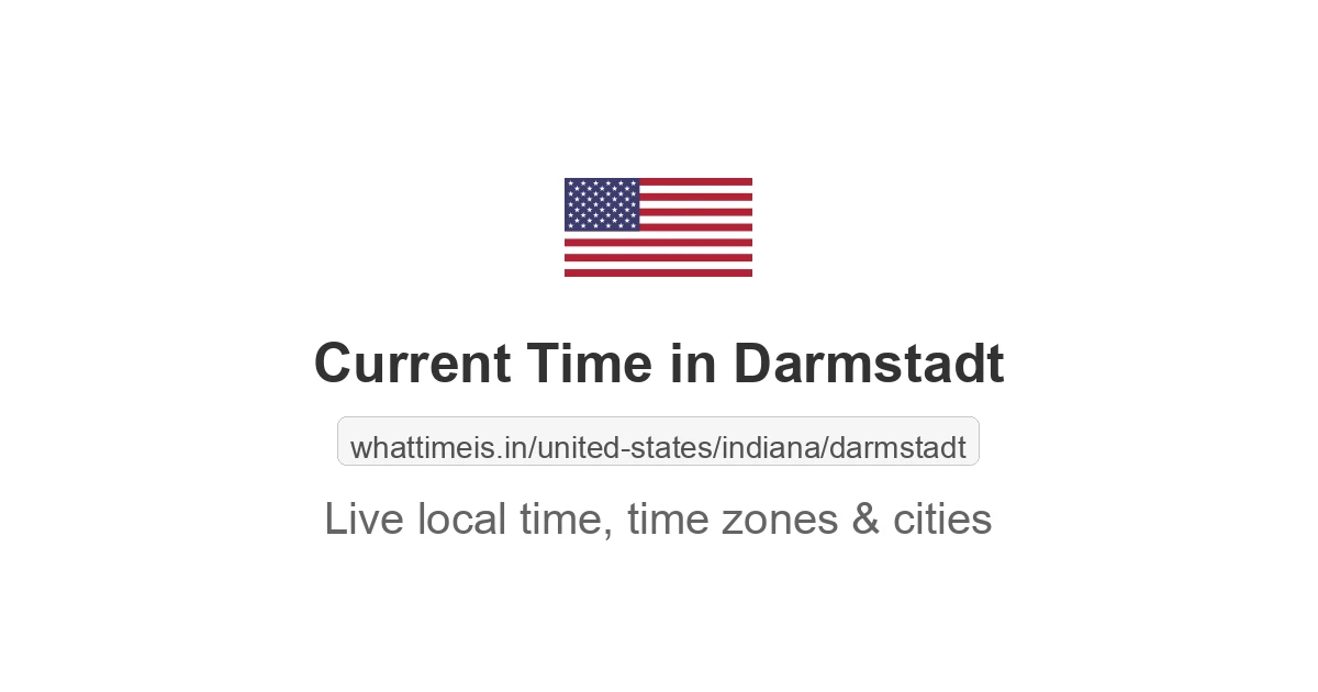 Current Time in Darmstadt