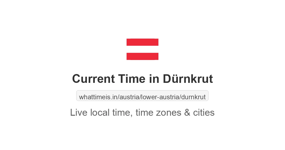 Current Time in Dürnkrut