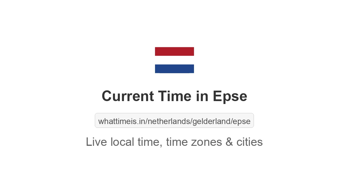 Current Time in Epse