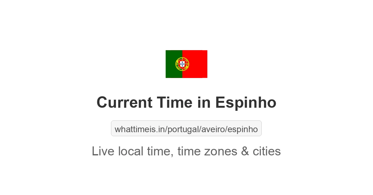 Current Time in Espinho