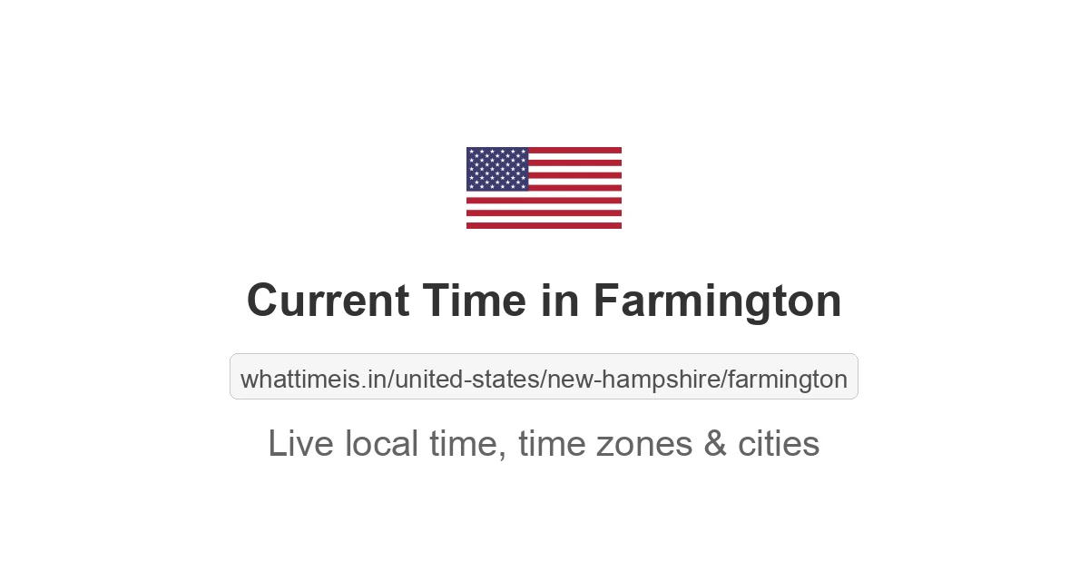 Current Time in Farmington