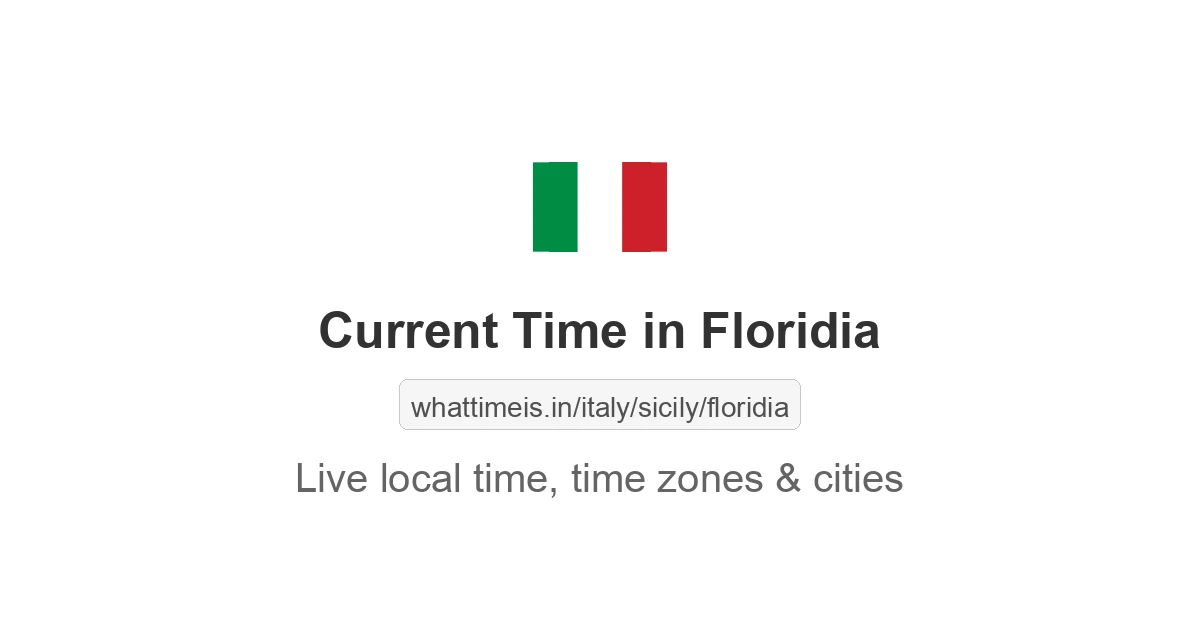Current Time in Floridia