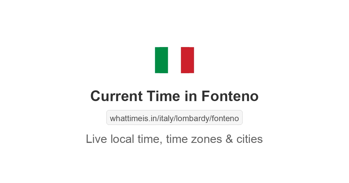 Current Time in Fonteno