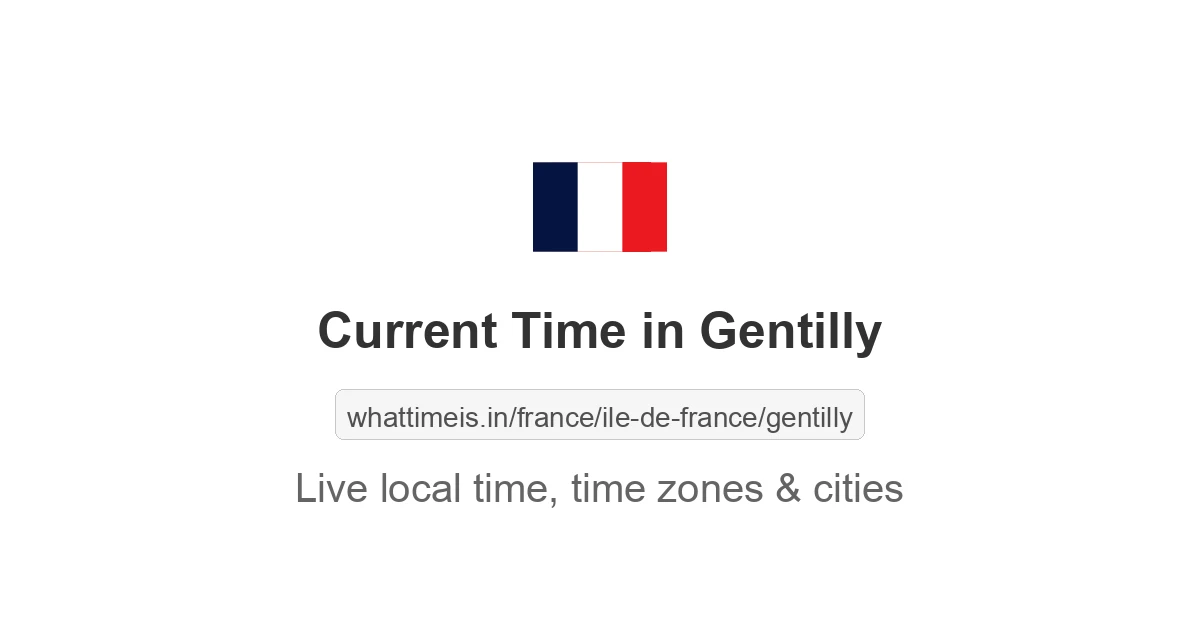Current Time in Gentilly