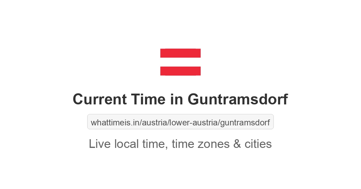 Current Time in Guntramsdorf