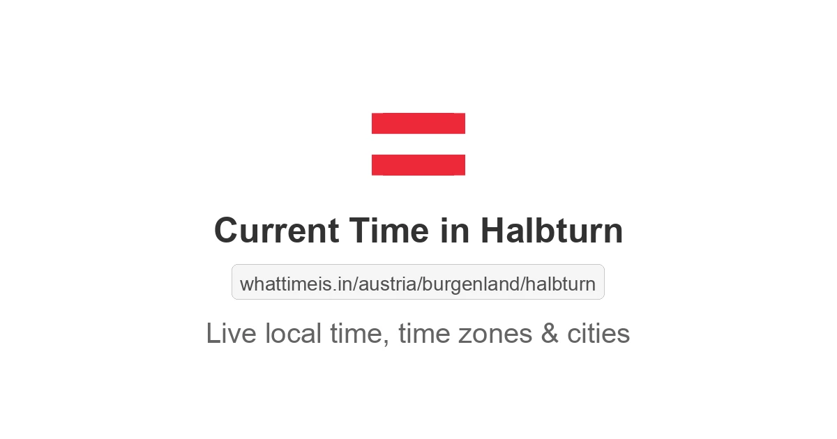 Current Time in Halbturn