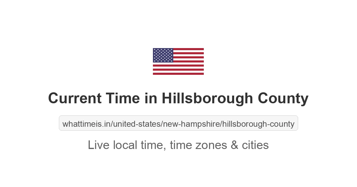 Current Time in Hillsborough County