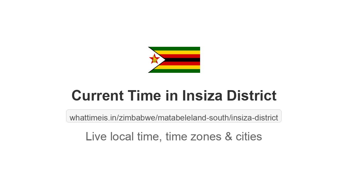 Current Time in Insiza District