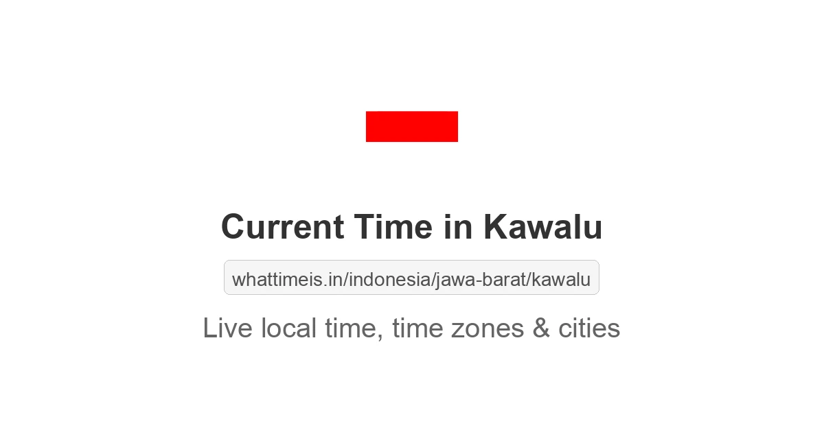Current Time in Kawalu