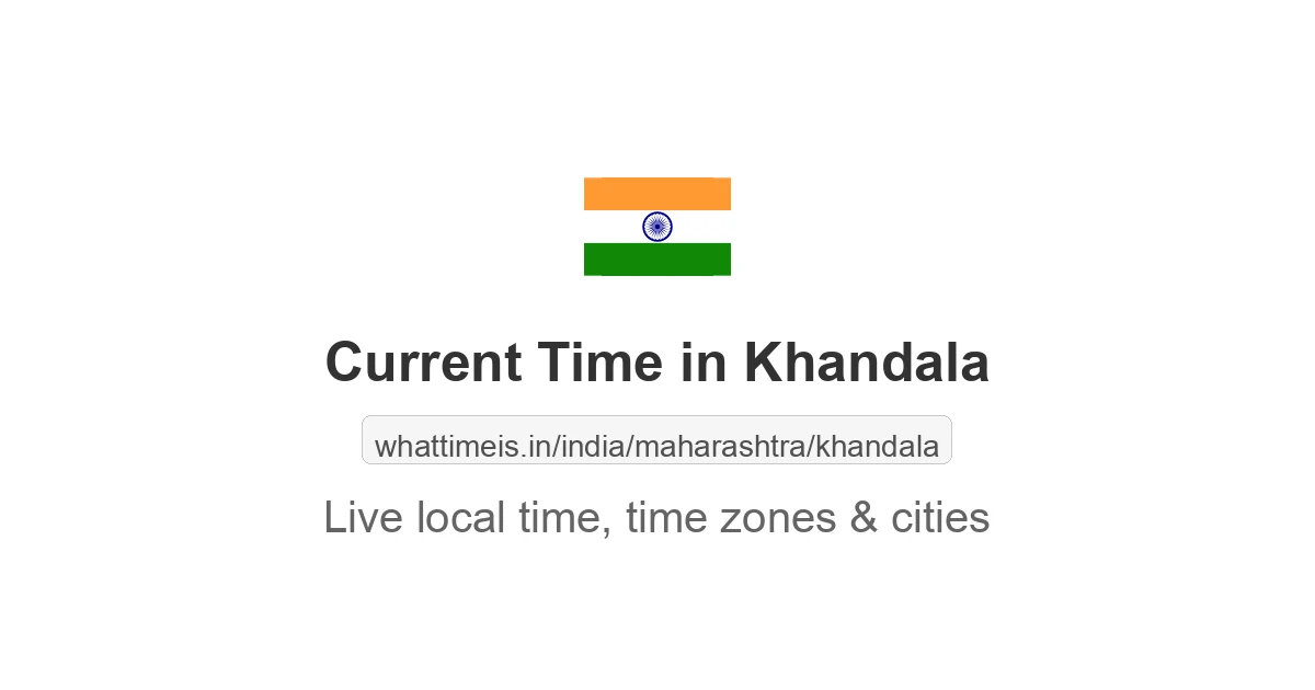 Current Time in Khandala