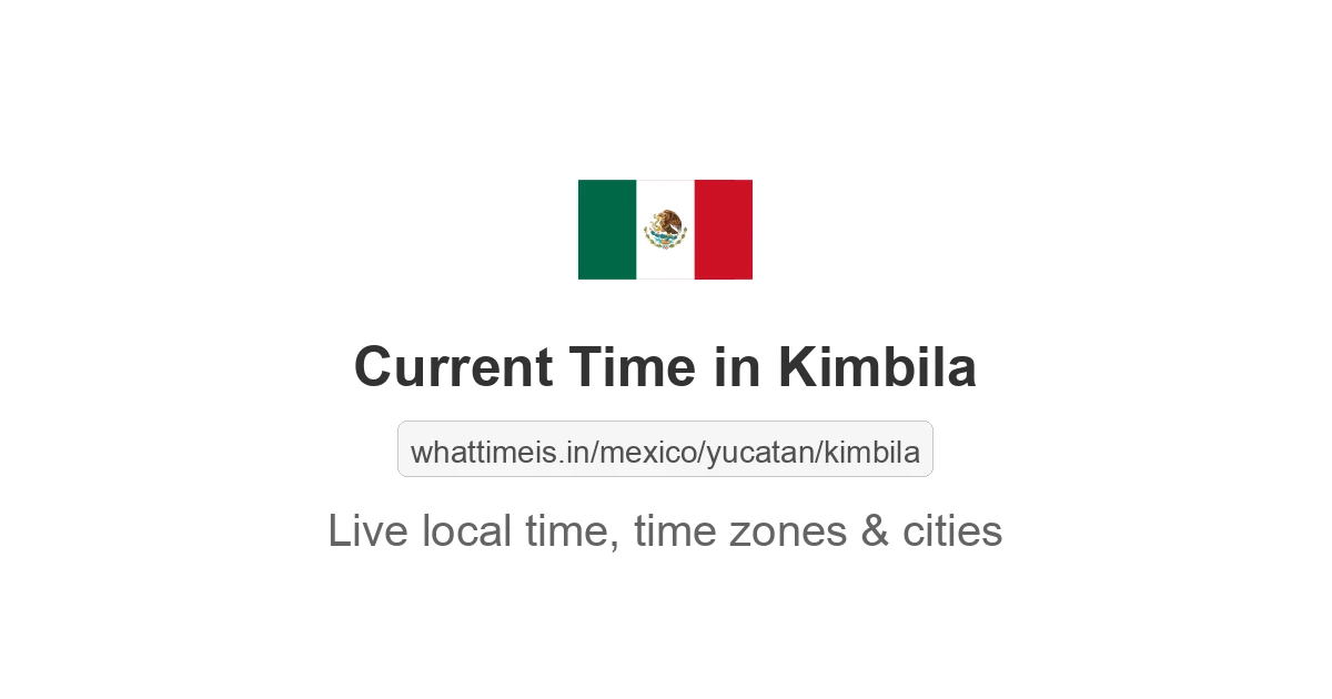 Current Time in Kimbila