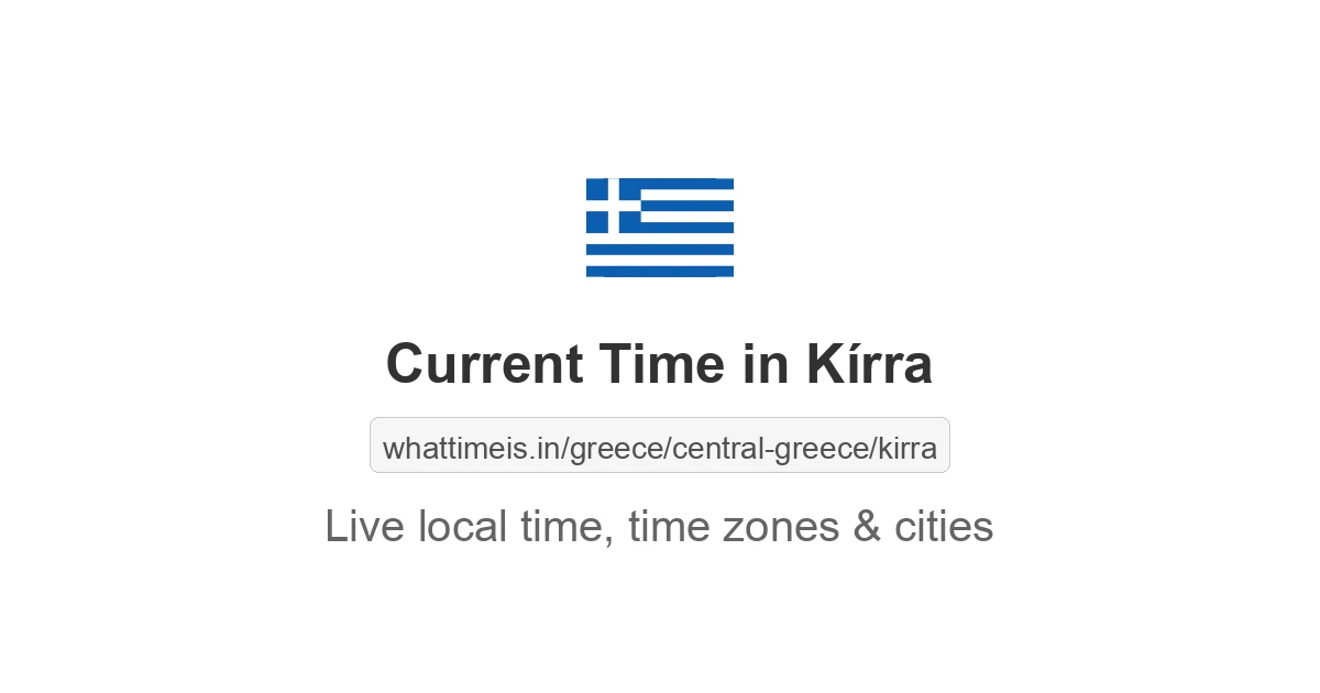 Current Time in Kírra