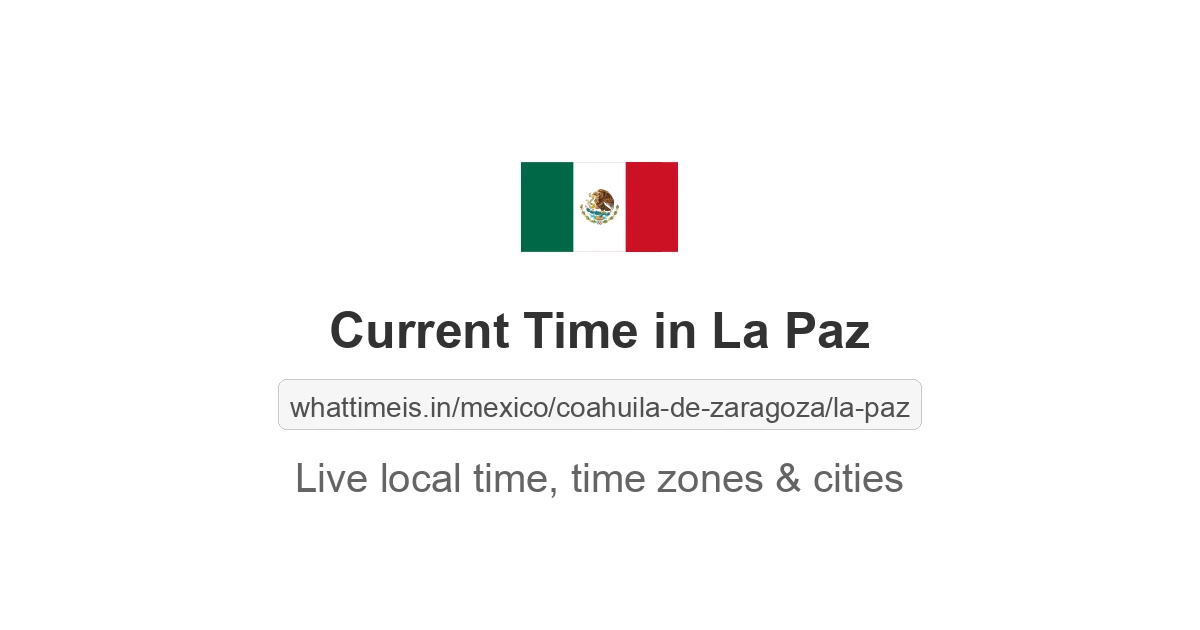 Current Time in La Paz