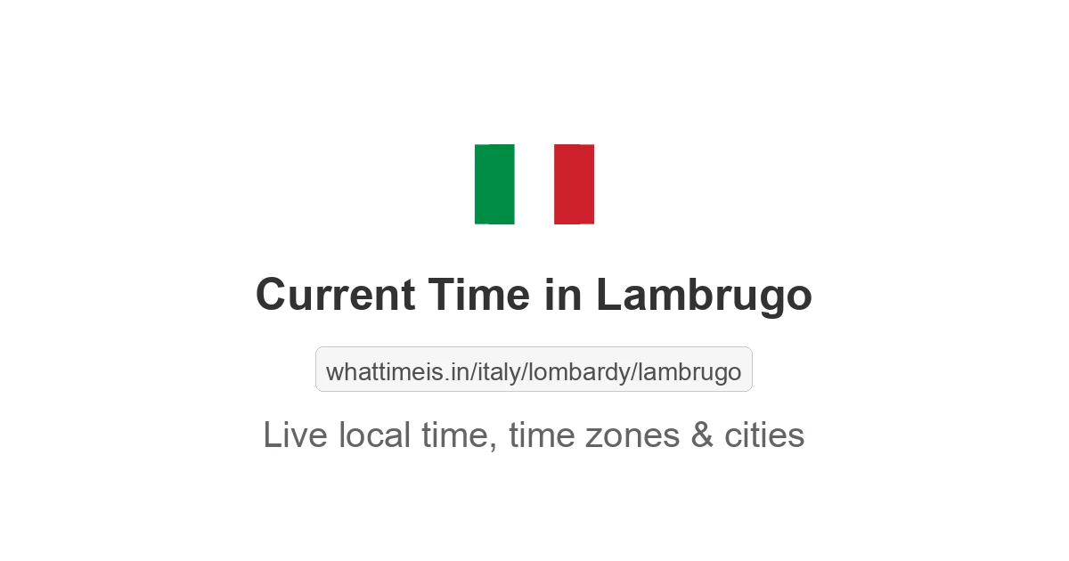 Current Time in Lambrugo