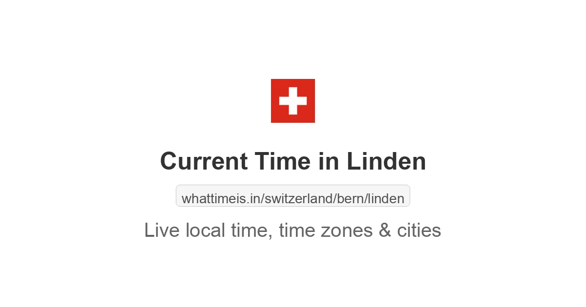 Current Time in Linden