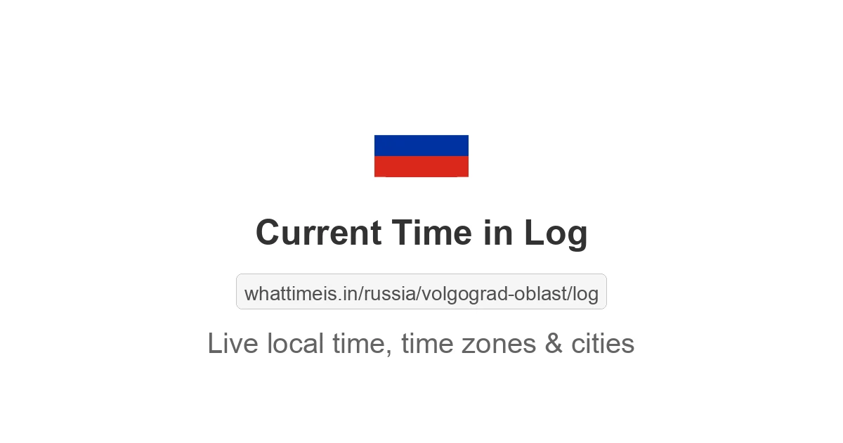 Current Time in Log