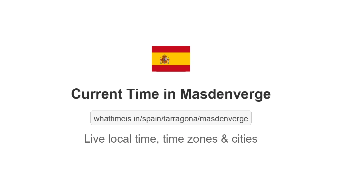 Current Time in Masdenverge