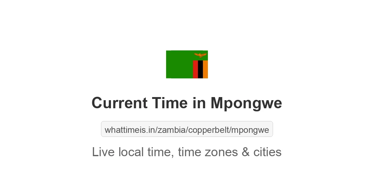 Current Time in Mpongwe