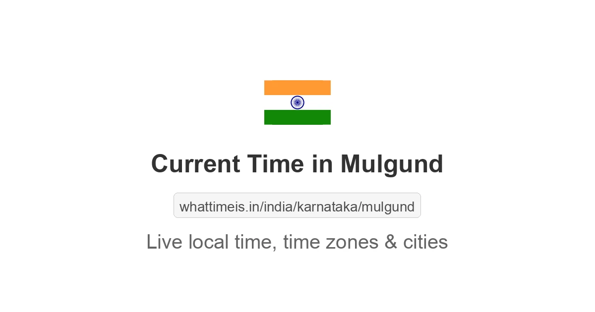 Current Time in Mulgund