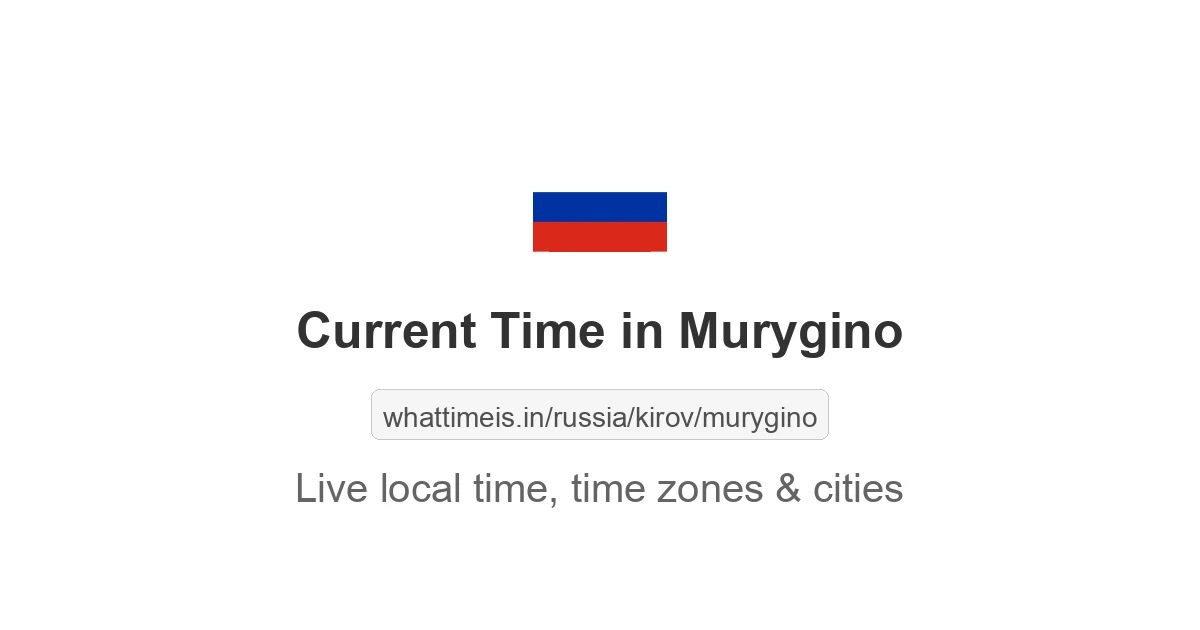 Current Time in Murygino