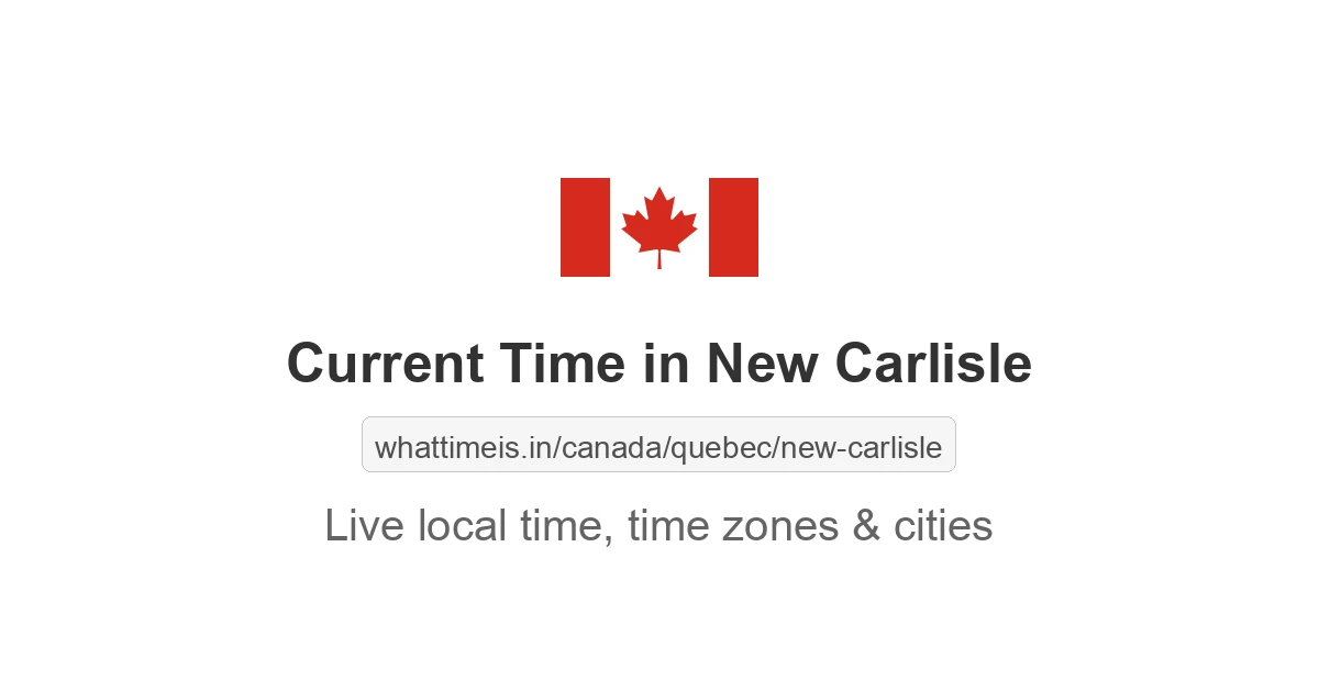 Current Time in New Carlisle