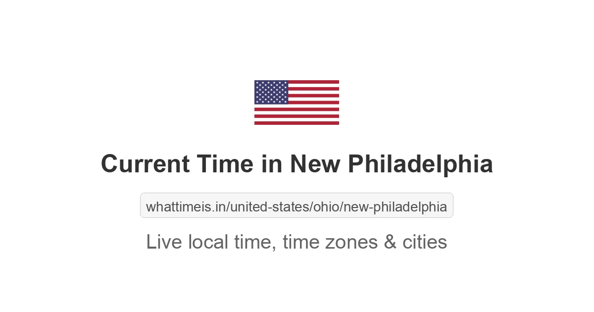 Current Time in New Philadelphia