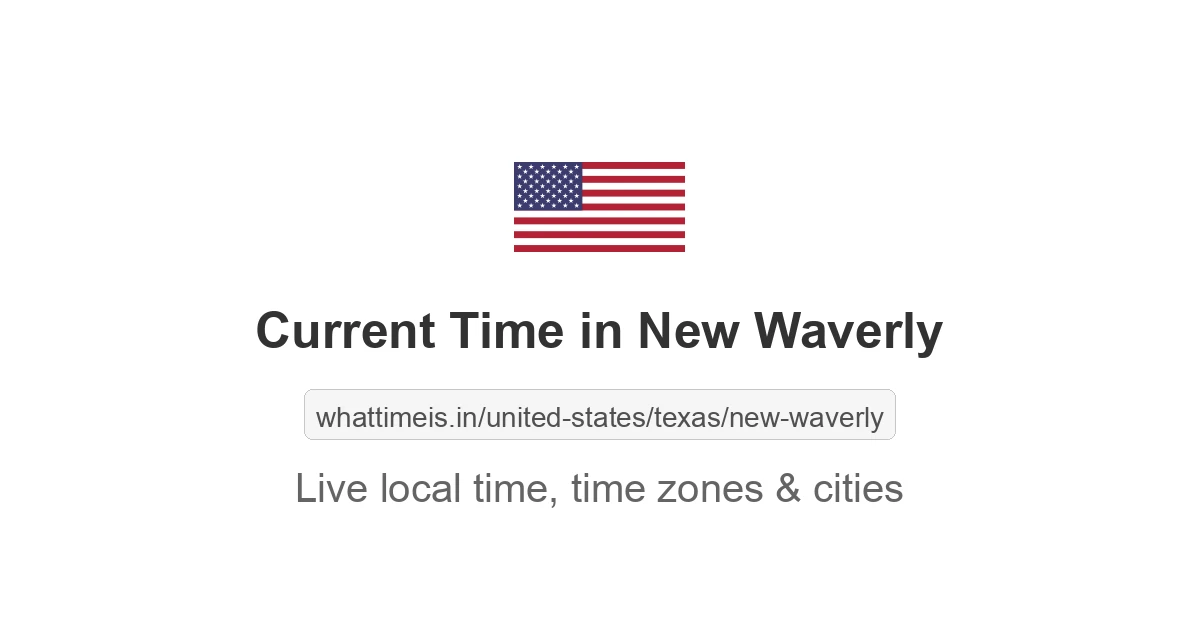 Current Time in New Waverly