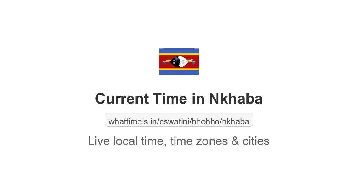Current Time in Nkhaba