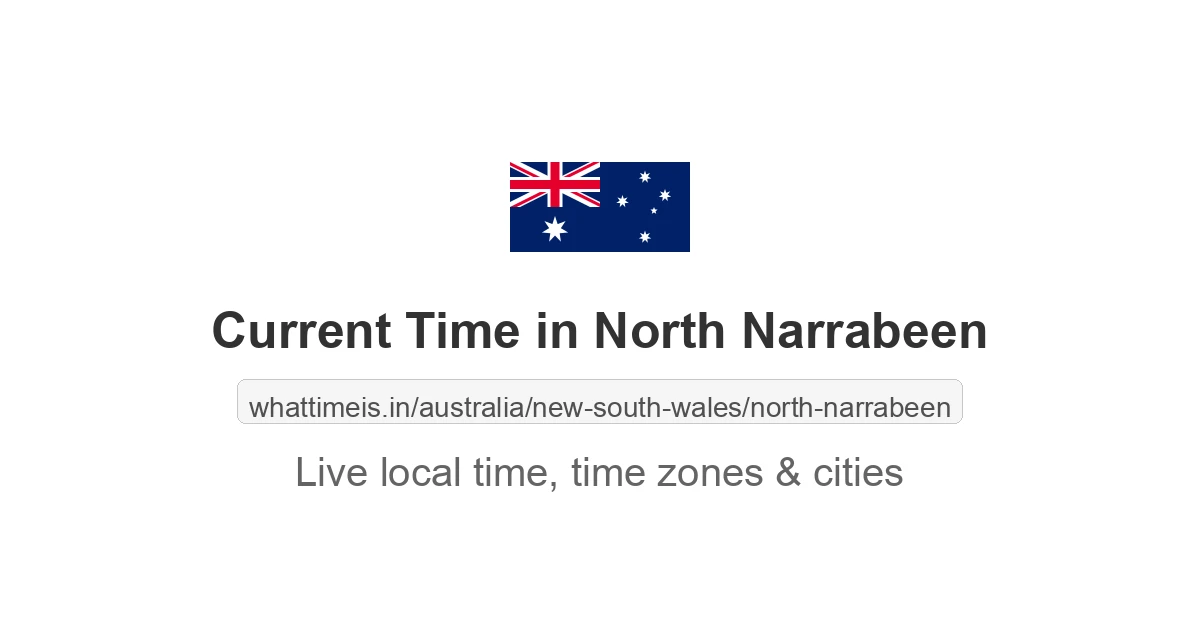 Current Time in North Narrabeen