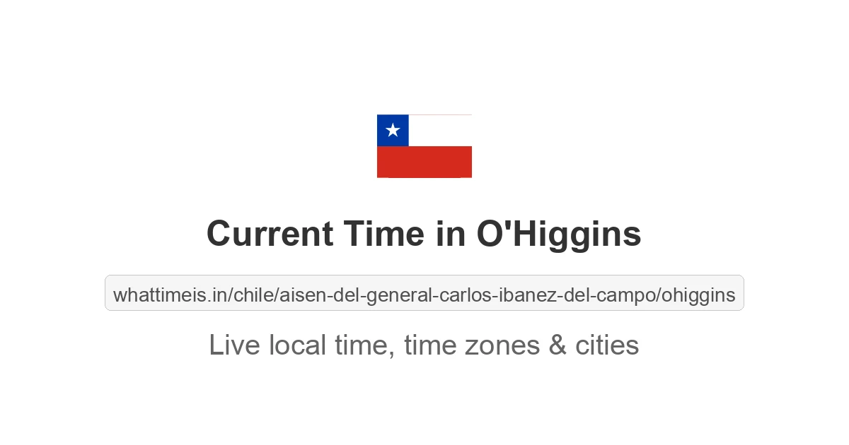 Current Time in O'Higgins
