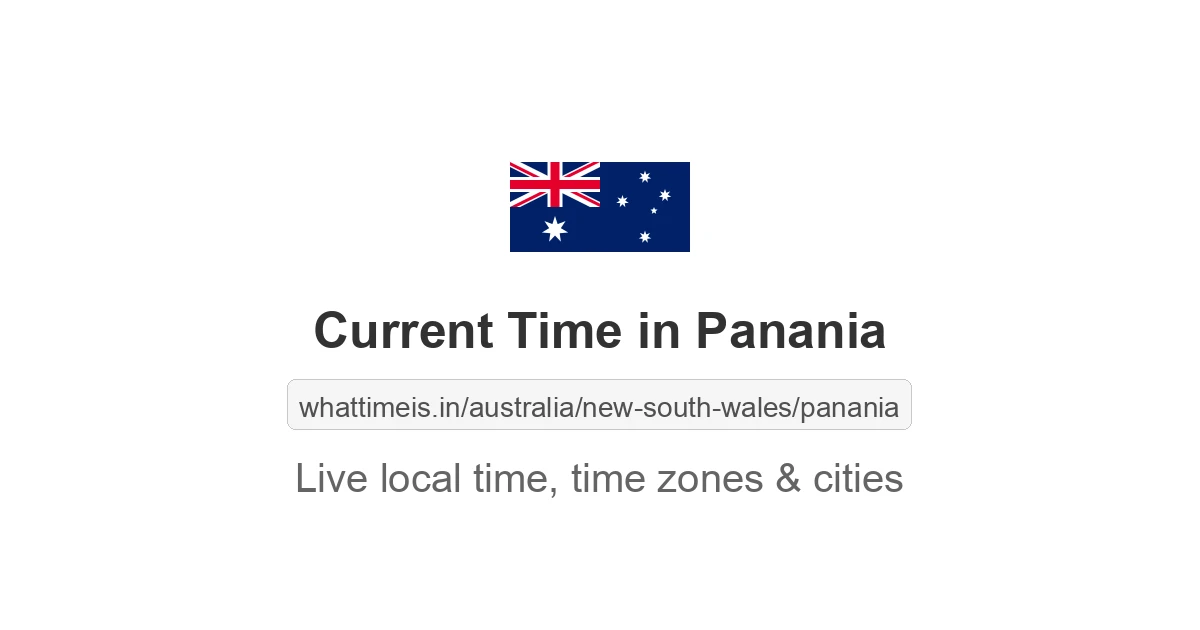 Current Time in Panania