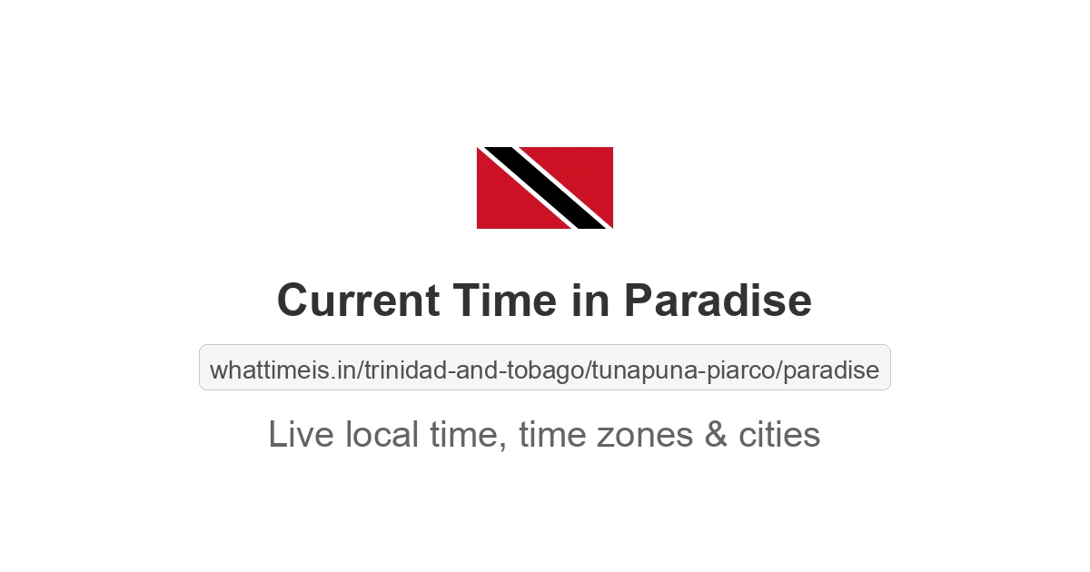 Current Time in Paradise