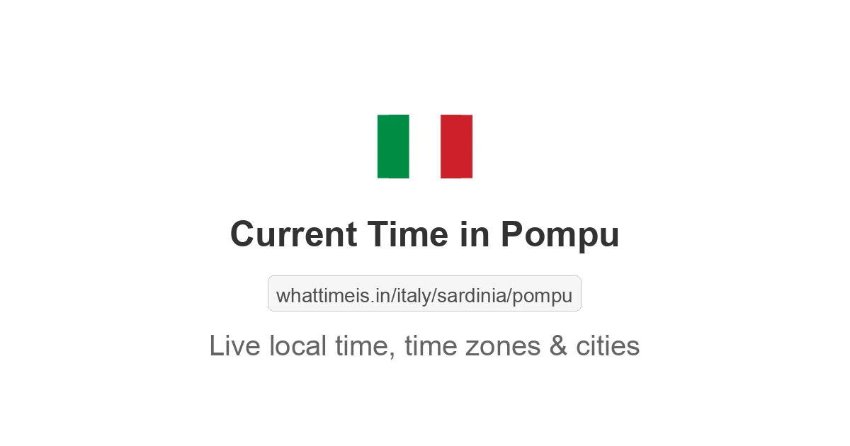 Current Time in Pompu