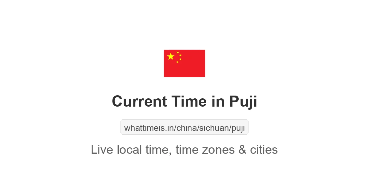 Current Time in Puji