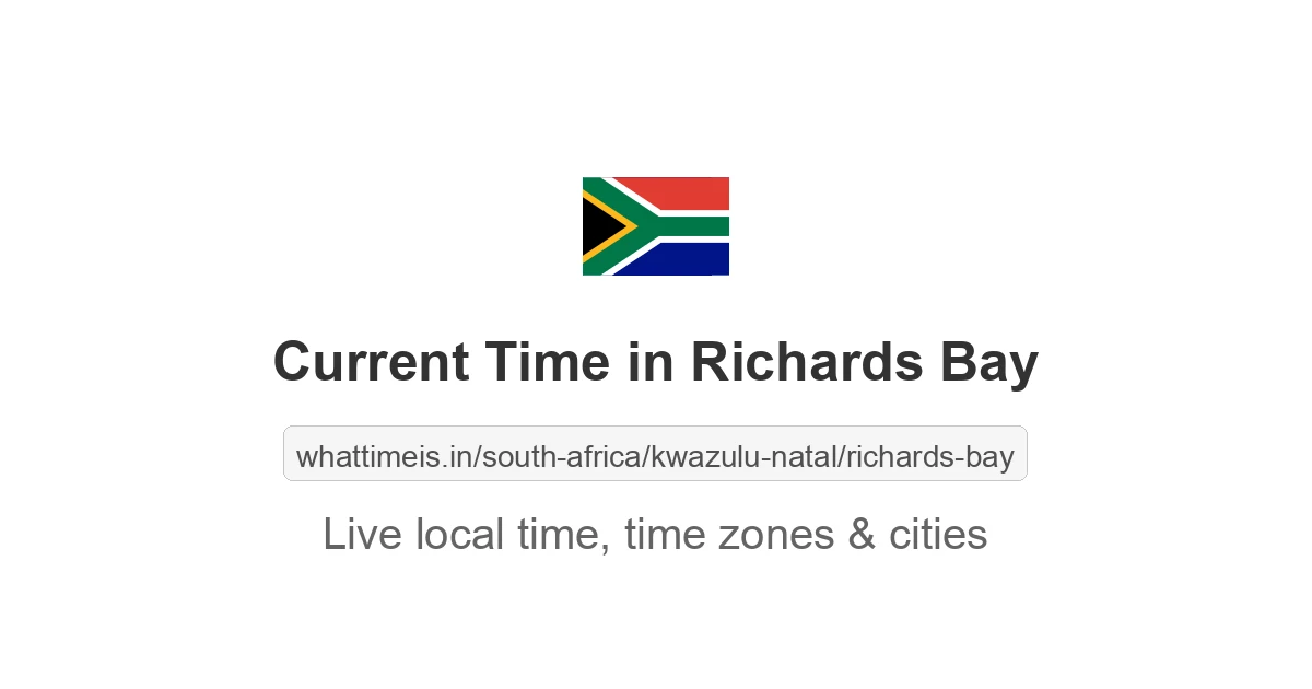 Current Time in Richards Bay