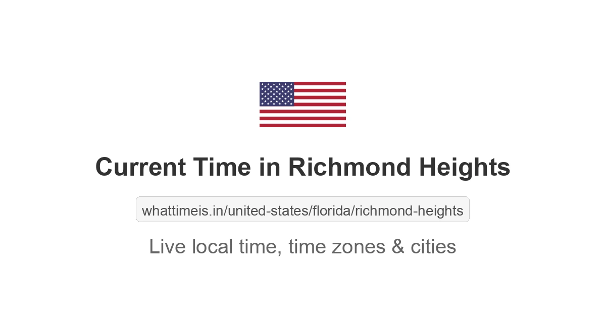 Current Time in Richmond Heights