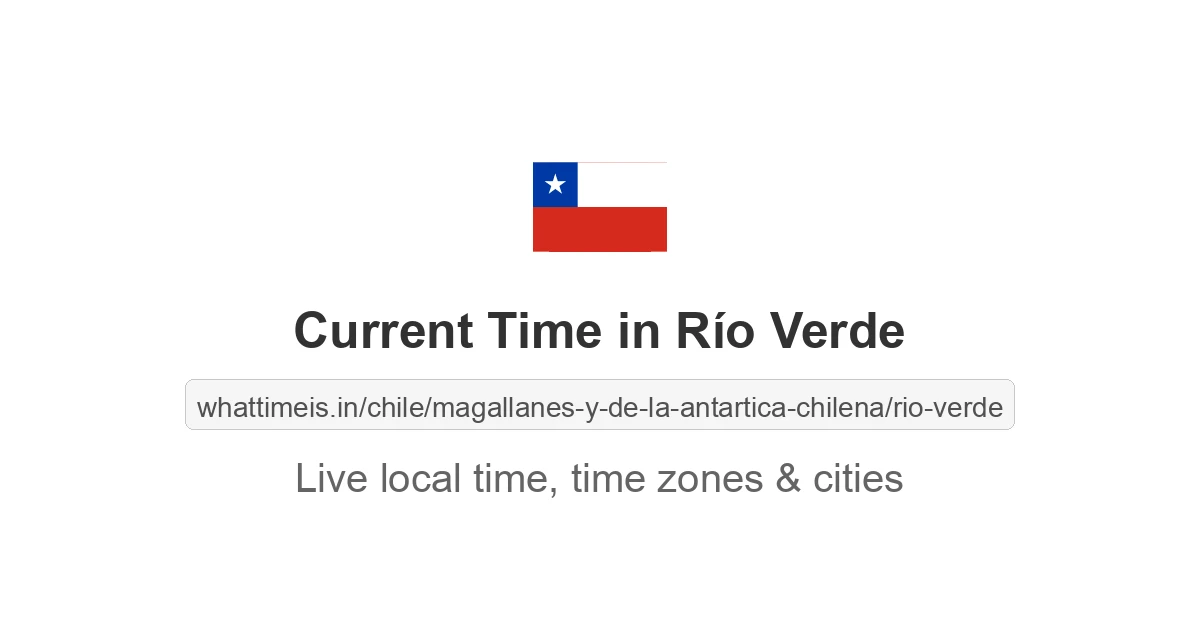Current Time in Río Verde