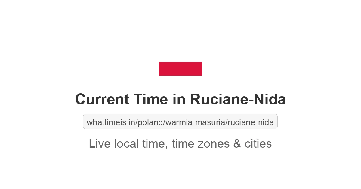 Current Time in Ruciane-Nida