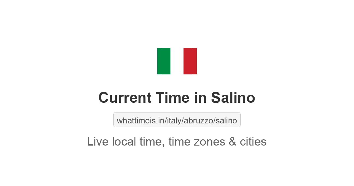 Current Time in Salino