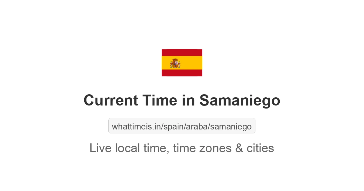Current Time in Samaniego