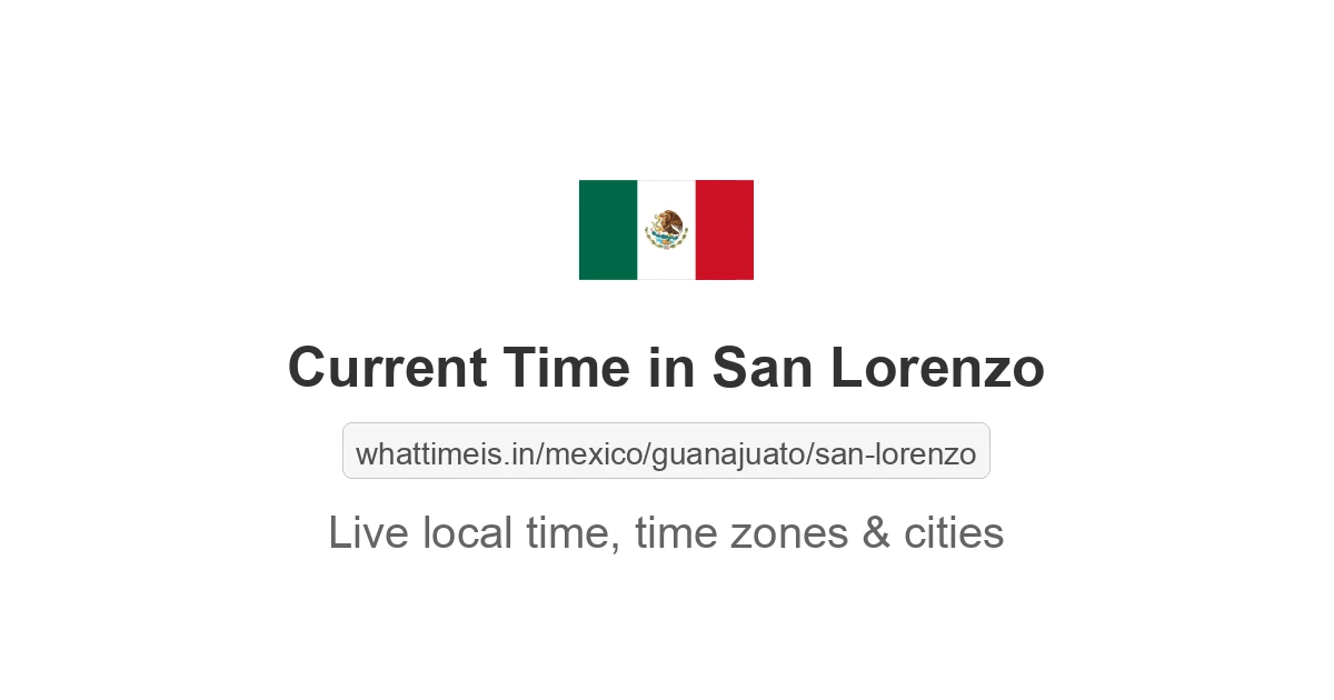 Current Time in San Lorenzo