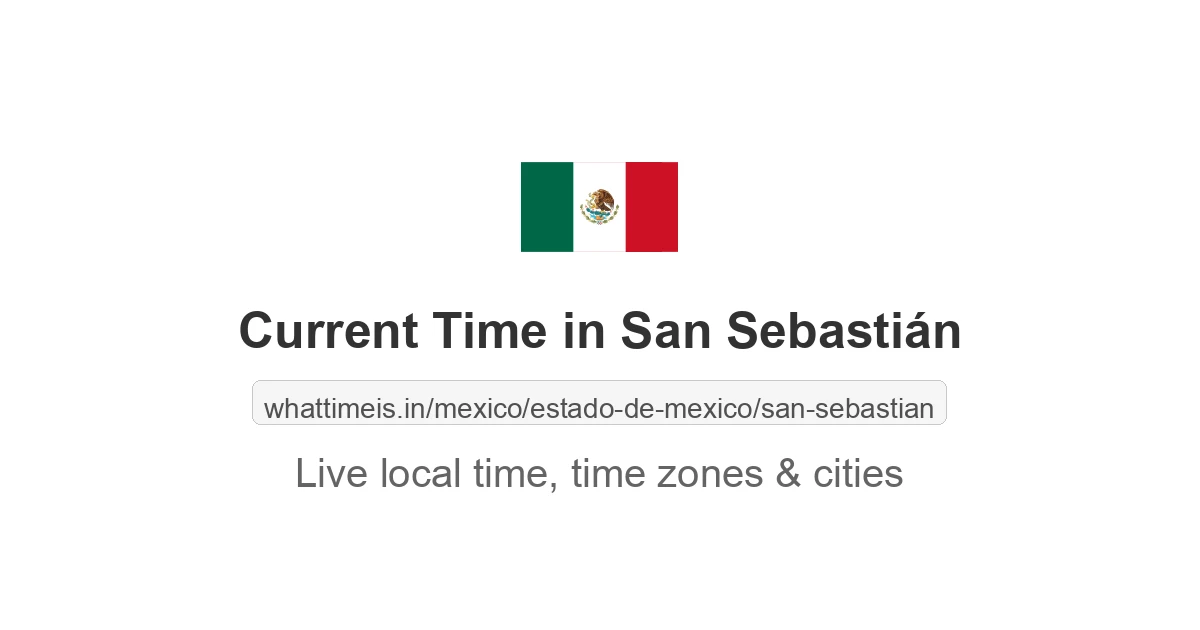 Current Time in San Sebastián