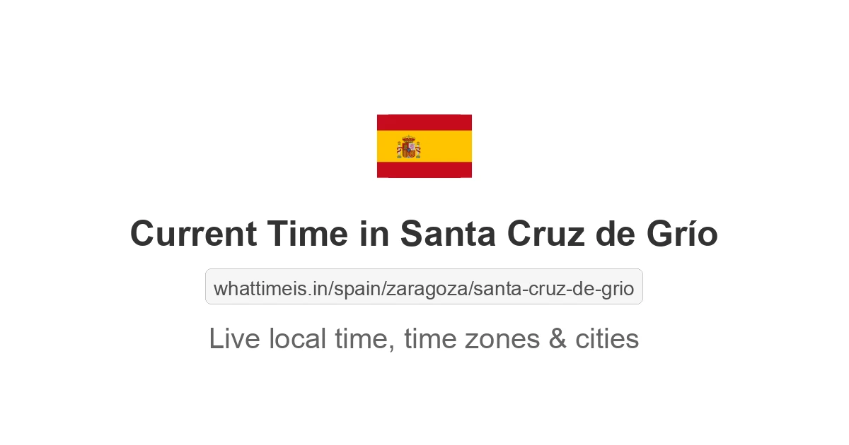 Current Time in Santa Cruz de Grío