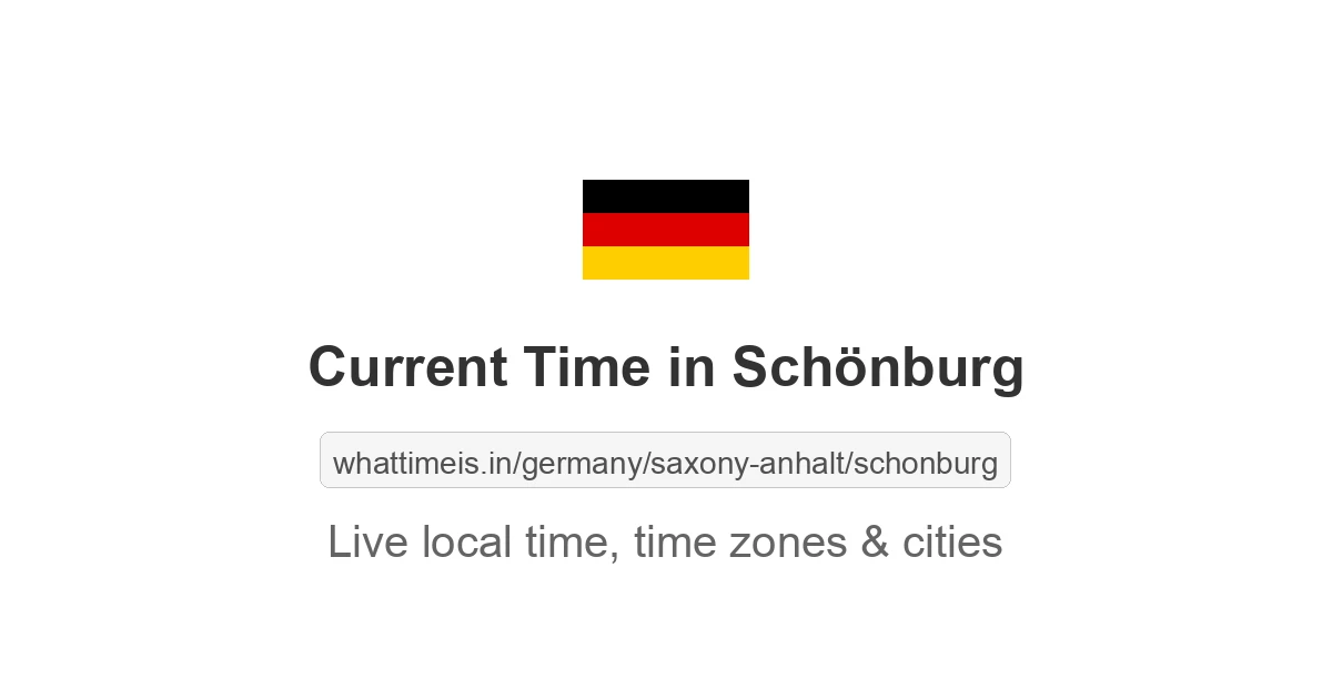 Current Time in Schönburg