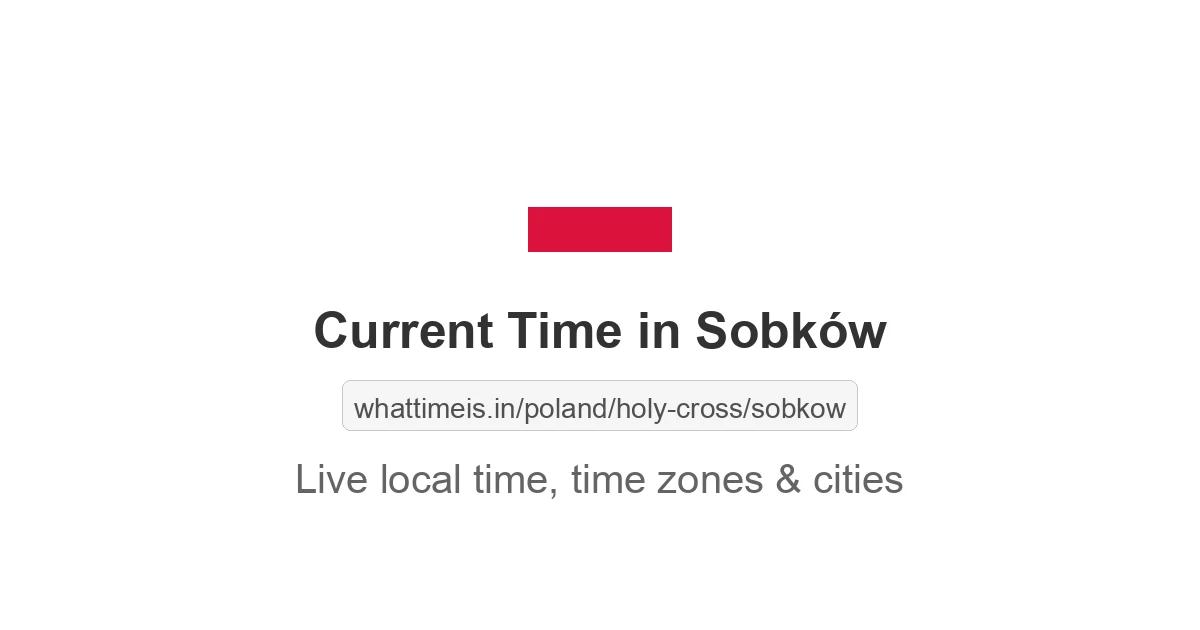 Current Time in Sobków