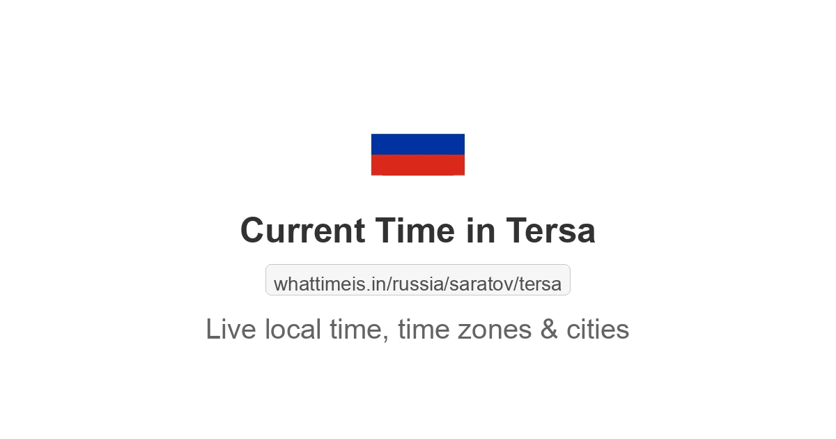 Current Time in Tersa