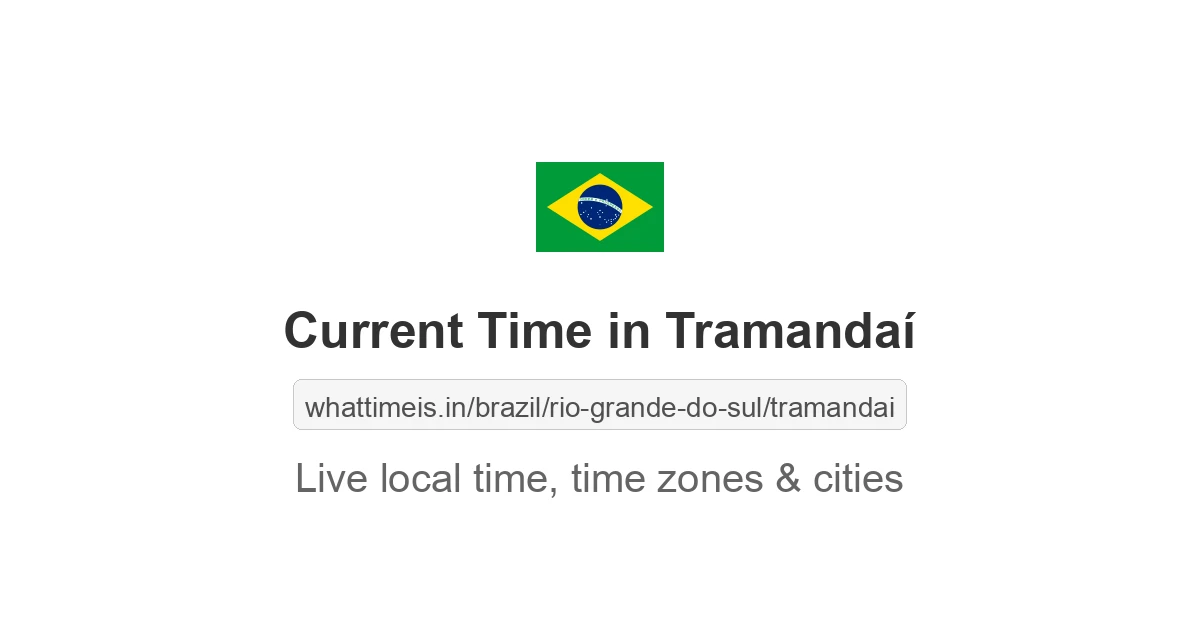 Current Time in Tramandaí
