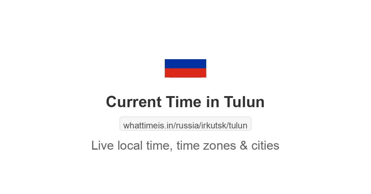 Current Time in Tulun