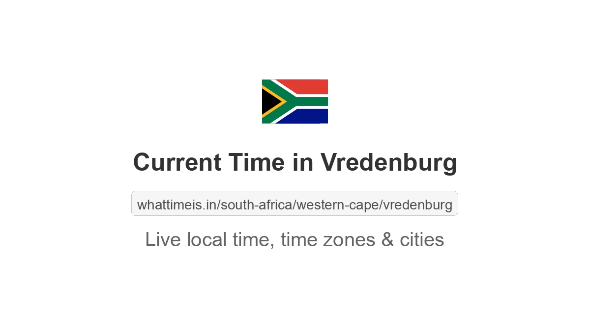 Current Time in Vredenburg